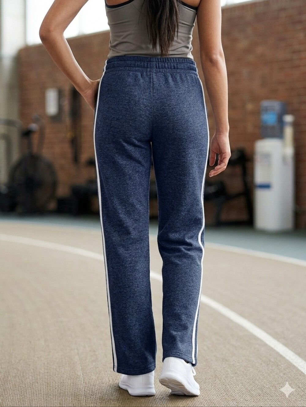 Wild Fable Navy Blue Heather & White Striped Sweatpants Track Pants XS